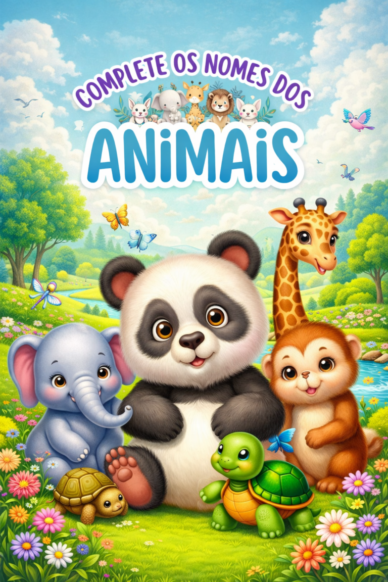 Complete os nomes dos animais